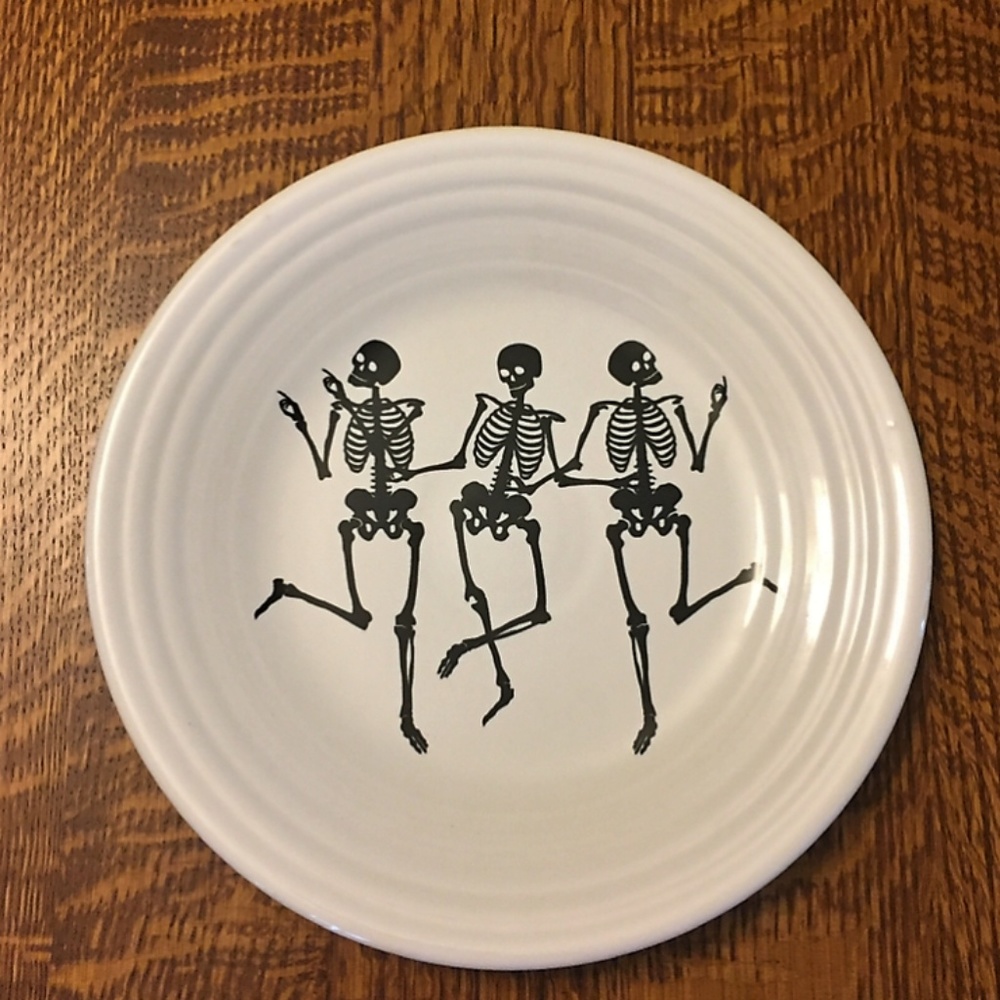 Fiesta "Trio of Skeletons" 9" Luncheon Plate